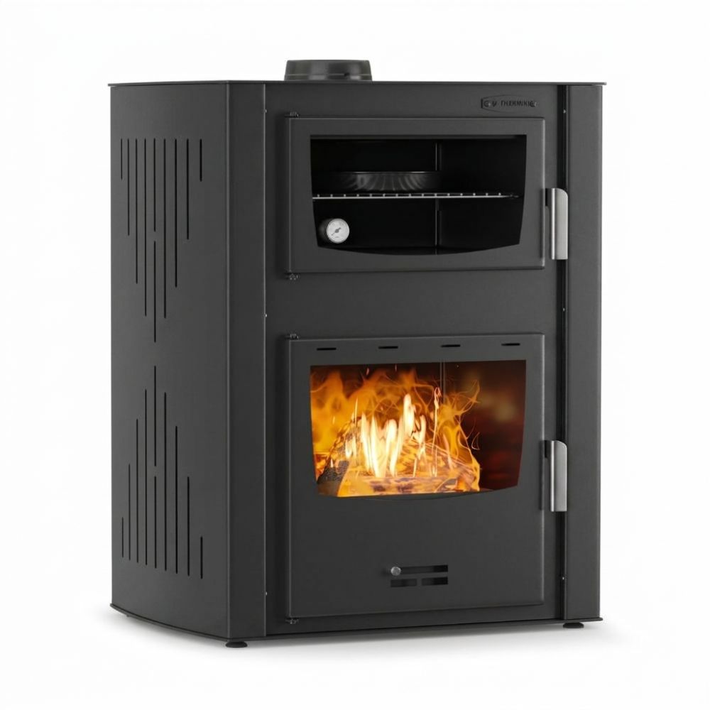 Veesärgiga kamin ja ahi Velmora Fire ATS HYDRO ΜΑSΙΝΑ 90-30 must, 35kW | Veesärgiga kaminad | Kaminpliidid / Puupliidid |