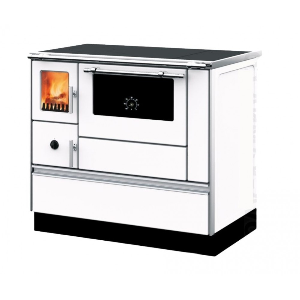 Puuküttega pliit Alfa Plam Dominant 90H Valge, 6.5kW