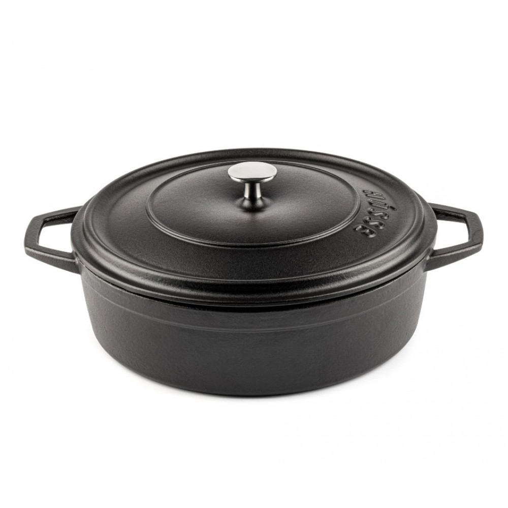 Madal malmpott Hosse, Black Onyx, Ф28