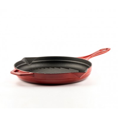 Emailitud malmist grillpann Hosse, Rubin, Ф24cm - Malmist grillpann