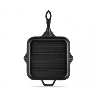 Emailitud malmist grillpann Hosse, Black Onyx, 28x28cm - Malmist grillpann