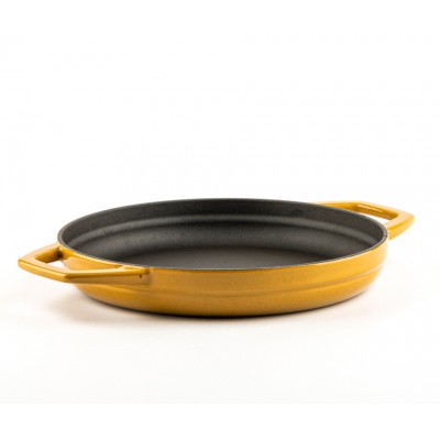 Emailitud kahe sangaga malmpann Hosse, Dijon, Ф22cm - Lame malmpann