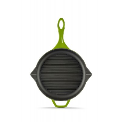 Emailitud malmist grillpann Hosse, Bamboo, Ф24cm - Malmist grillpann