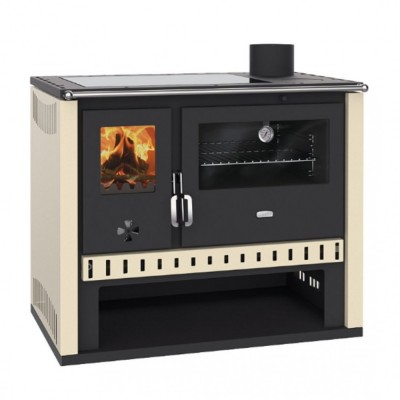 Puuküttel pliit Prity GT, keraamilise klaasplaadiga, 15 kW - Prity