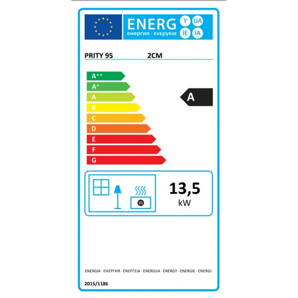 Puuküttega kamin Prity 2CM, 13,5 kW |  |  |