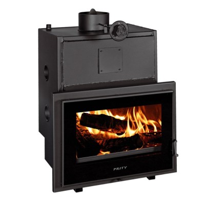 Puuküttega kamin Prity koos sisseehitatud katlaga P W28 TV, 28,2 kW - Prity