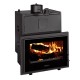 Puuküttega kamin Prity koos sisseehitatud katlaga P W28 TV, 28,2 kW |  |  |