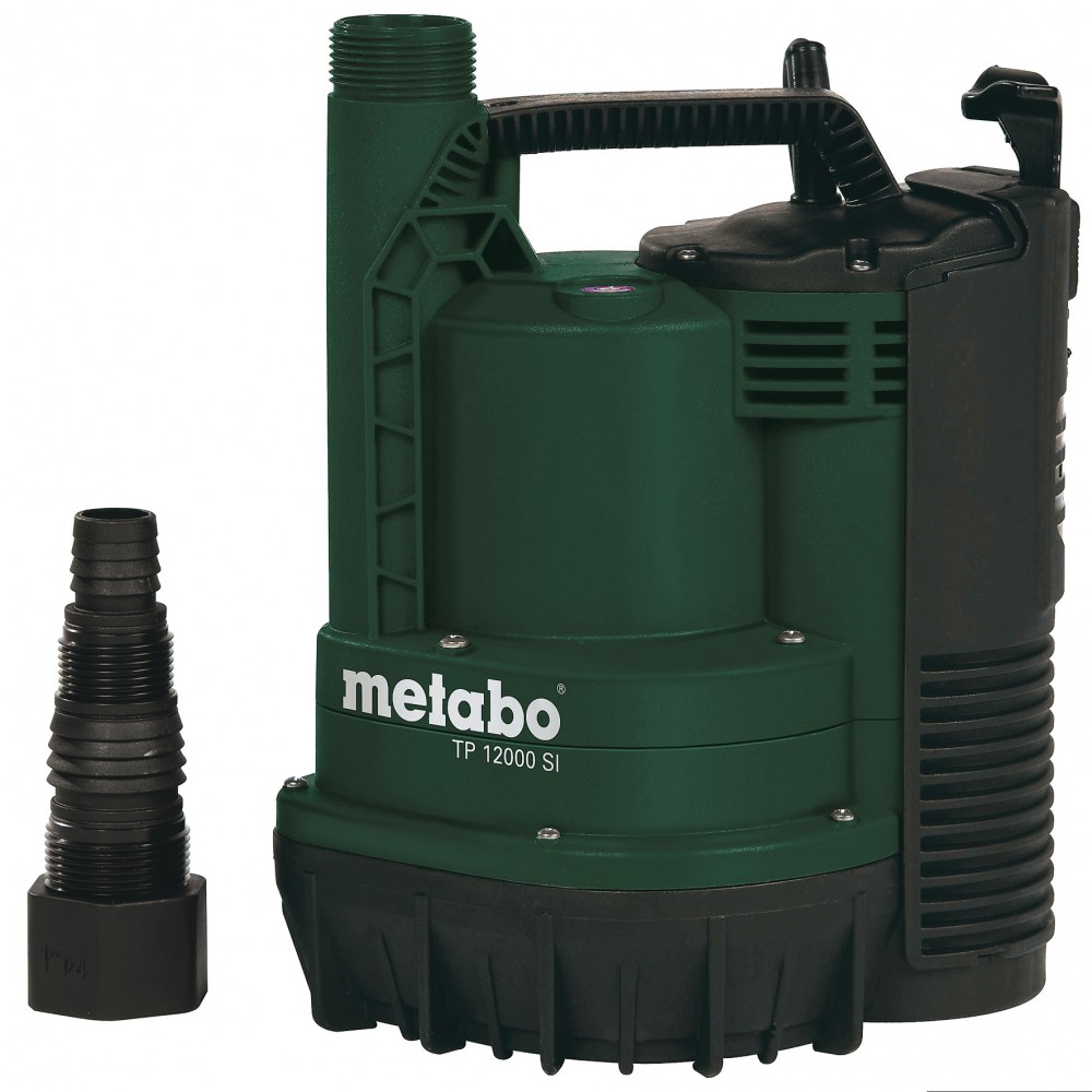 Puhta vee sukeldatav pump Metabo TP 12000 SI, võimsus 600 W, vooluhulk 11 700 l/h, tõstekõrgus 9 m | Sukelpump | Veepump |