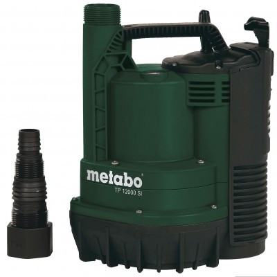 Puhta vee sukeldatav pump Metabo TP 12000 SI, võimsus 600 W, vooluhulk 11 700 l/h, tõstekõrgus 9 m - Veepump