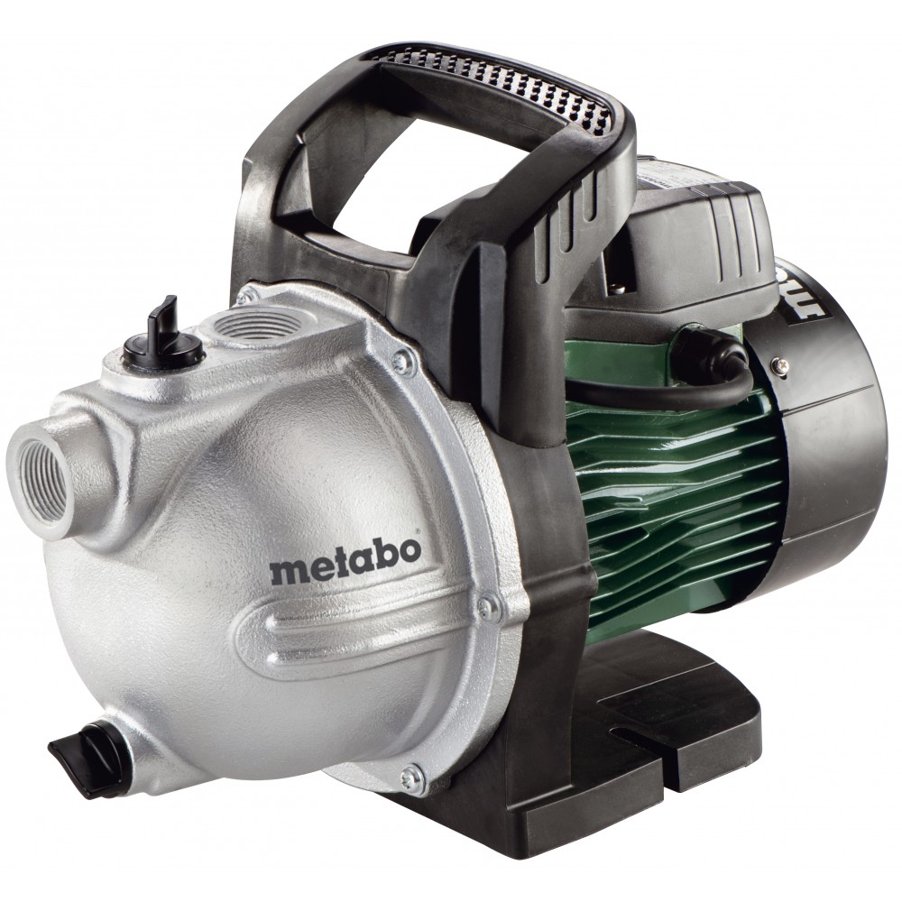 Ühefaasiline aiapump puhta vee jaoks Metabo P 4000 G, võimsus 1100 W, vooluhulk 4000 l/h, tõstekõrgus 46 m | Tsentrifugaalpump | Veepump |