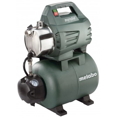 Ühefaasiline hüdrofoorveepump METABO HWW 3500/25 INOX, võimsus 900 W, vooluhulk 3500 l/h, tõstekõrgus 45 m, paagi maht 24 L - Veepump