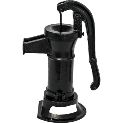 Käsiveepump, manuaalne Hydro-Fix, must, lühike – pikkus 390 mm, malm, suurus 1 1/4″ - Käsiveepump