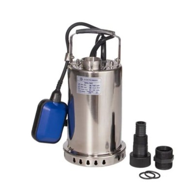 Drenaažipump välise ujuki ja roostevabast terasest korpusega Electromash QDS-750C, võimsus 750 W, vooluhulk 200 l/min, tõstekõrgus 11 m, väljund 1″ - Veepump