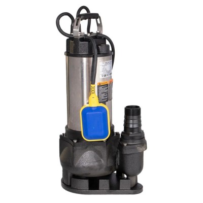 Drenaažipump Electromash WQ 1100 Professional välise ujuki ja roostevabast terasest korpusega, võimsus 1,1 kW, vooluhulk 24 000 l/h, tõstekõrgus 10 m, väljalaskeava 2″ - Veepump