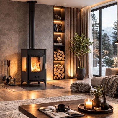 Kaminpliit / puupliit Velmora Fire ATS 90-10 3 SIDE, 12.12kW - Kaminpliidid / Puupliidid