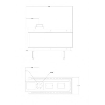 Gaasikamin Velmora Fire GAS 3SIDE 100, 8.2kW - 10.2kW - Kaminad