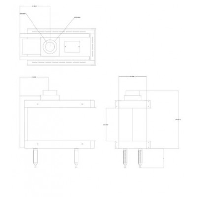 Gaasikamin Velmora Fire GAS 3SIDE 70, 5.8kW - 7.8kW - Kaminad