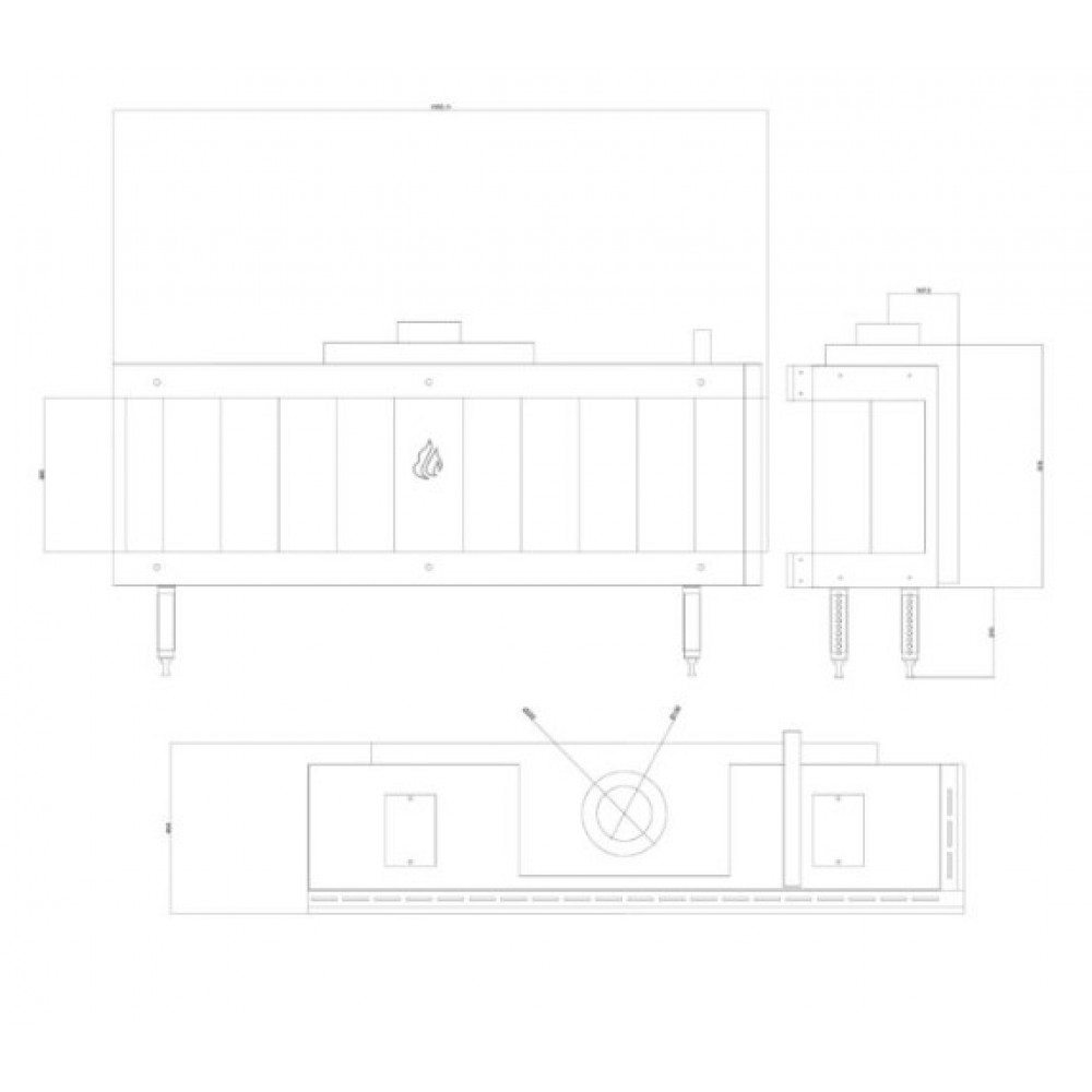 Gaasikamin Balkan Energy GAS CORNER 150, 13kW | Gaasikaminad | Kaminad |