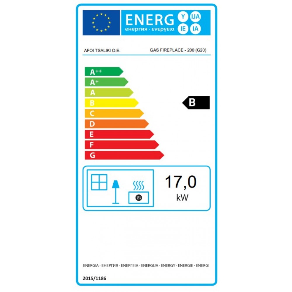 Gaasikamin Balkan Energy GAS CORNER 200, 17kW | Gaasikaminad | Kaminad |