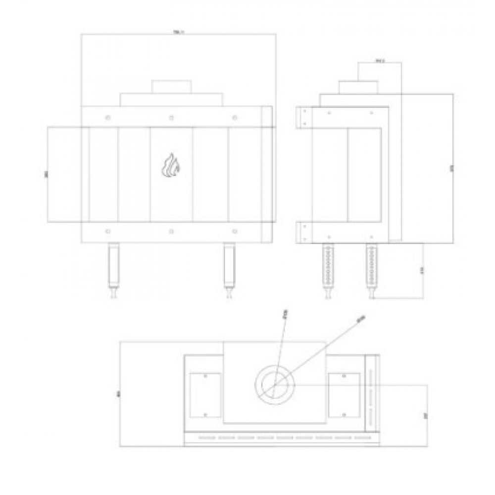 Gaasikamin Balkan Energy GAS CORNER 70, 7.8kW | Gaasikaminad | Kaminad |