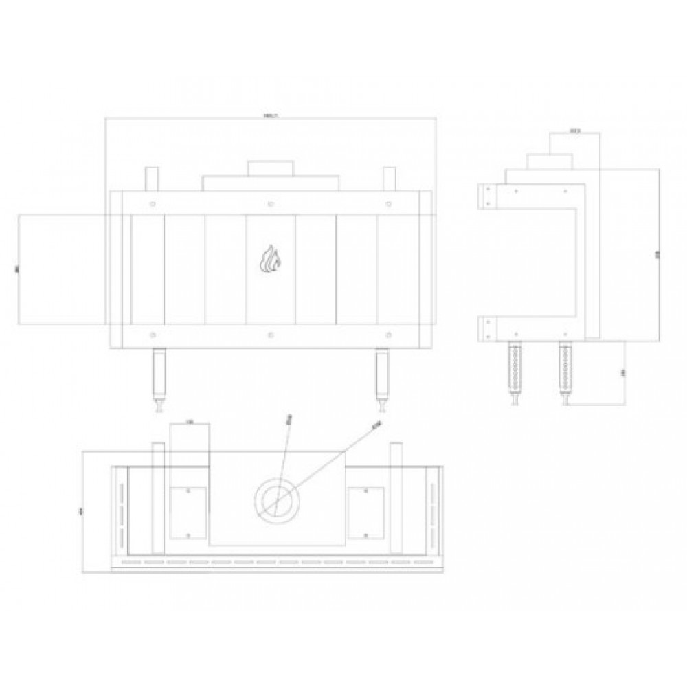 Gaasikamin Balkan Energy GAS PANORAMA 100, 10.2kW | Gaasikaminad | Kaminad |