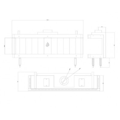 Gaasikamin Velmora Fire GAS PANORAMA 150, 13kW - Kaminad