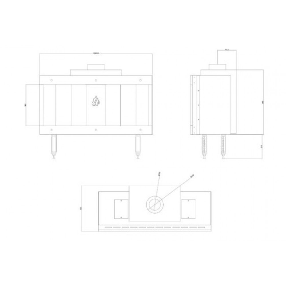 Gaasikamin Balkan Energy GAS STRAIGHT 100, 10.2kW | Gaasikaminad | Kaminad |