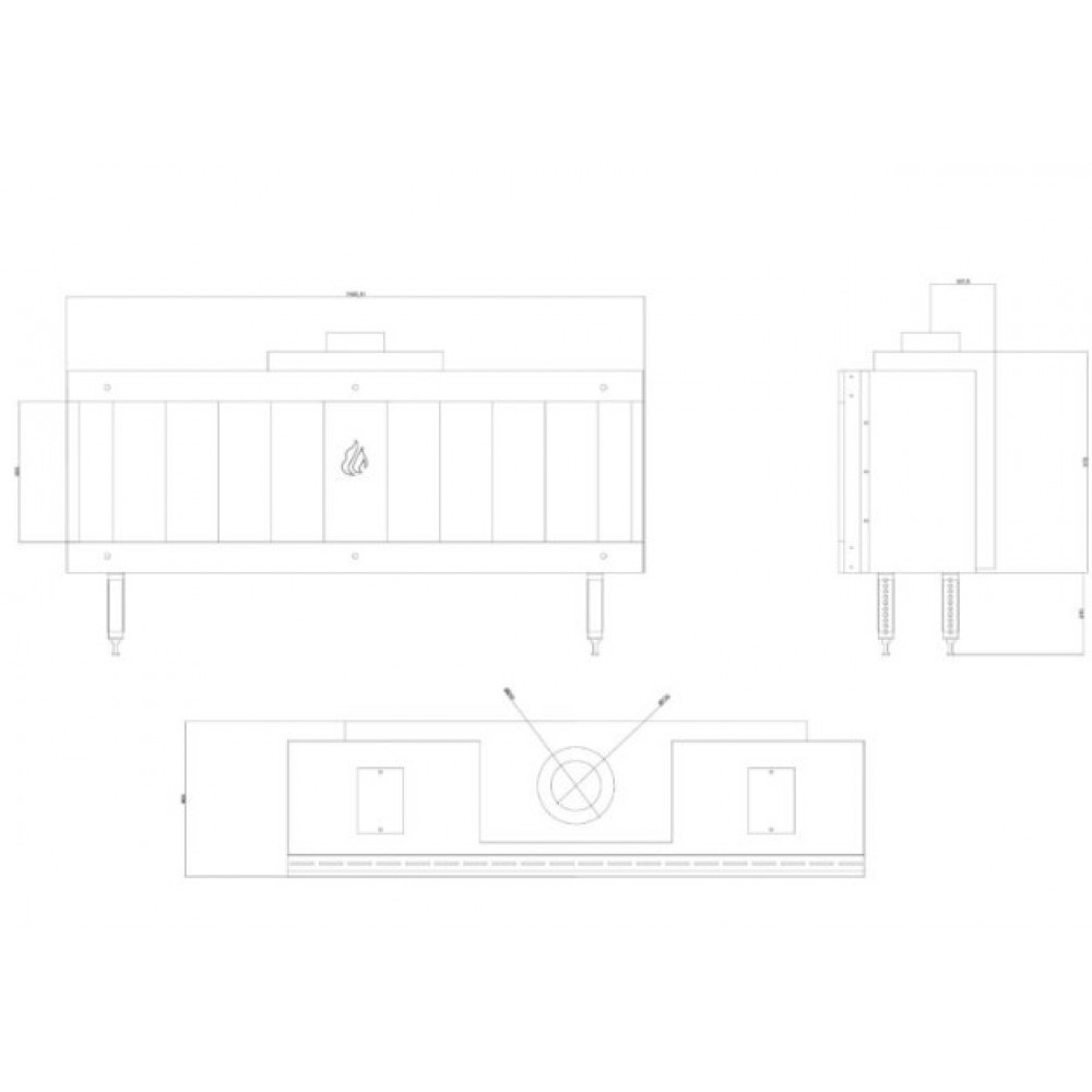 Gaasikamin Balkan Energy GAS STRAIGHT 150, 13kW | Gaasikaminad | Kaminad |