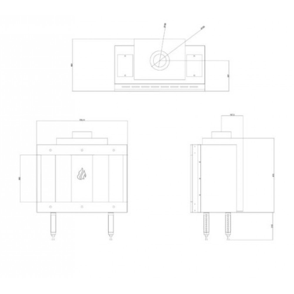 Gaasikamin Balkan Energy GAS STRAIGHT 70, 7.8kW | Gaasikaminad | Kaminad |
