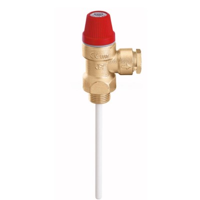 Temperatuuri- ja rõhukaitseklapp 1/2" × 1/2" (DN15) - Keskküte