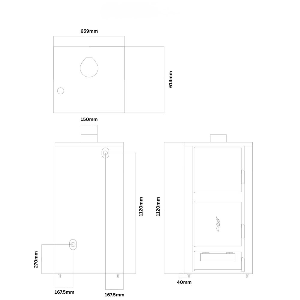 Puidukatel / tahkeküttekatel Balkan Energy ATS HYDRO, 40 kW | Puidukatlad / Tahkeküttekatel |  |