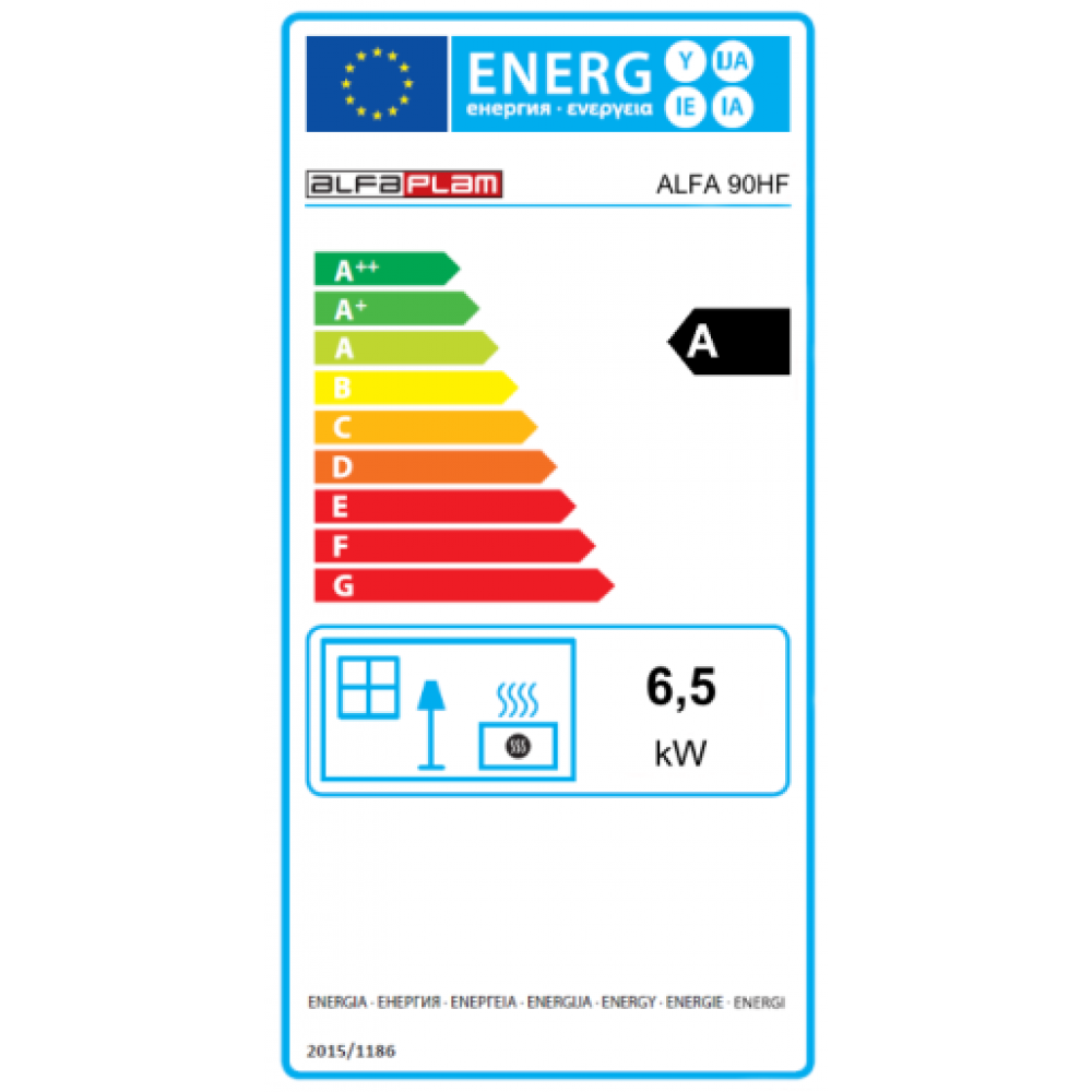 Puuküttega pliit Alfa Plam Alfa 90 H Favorit Pruun Vasak , 6.5kW | Puuküttega pliidid | Puit |