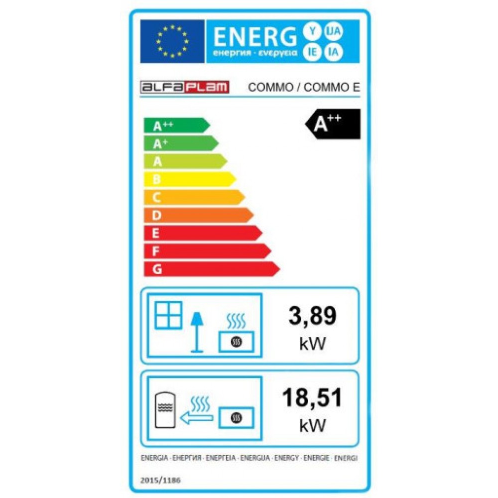 Pelletikamin veemantliga Alfa Plam Commo, Elevantluu, 22.5 kW | Pelletikaminad veemantlitega | Pelletikaminad |