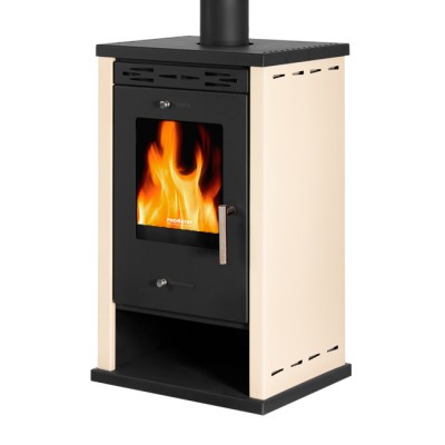 Kaminpliit / puupliit Prometey EKO 3 Ivory, 8 kW - Kaminpliidid / Puupliidid