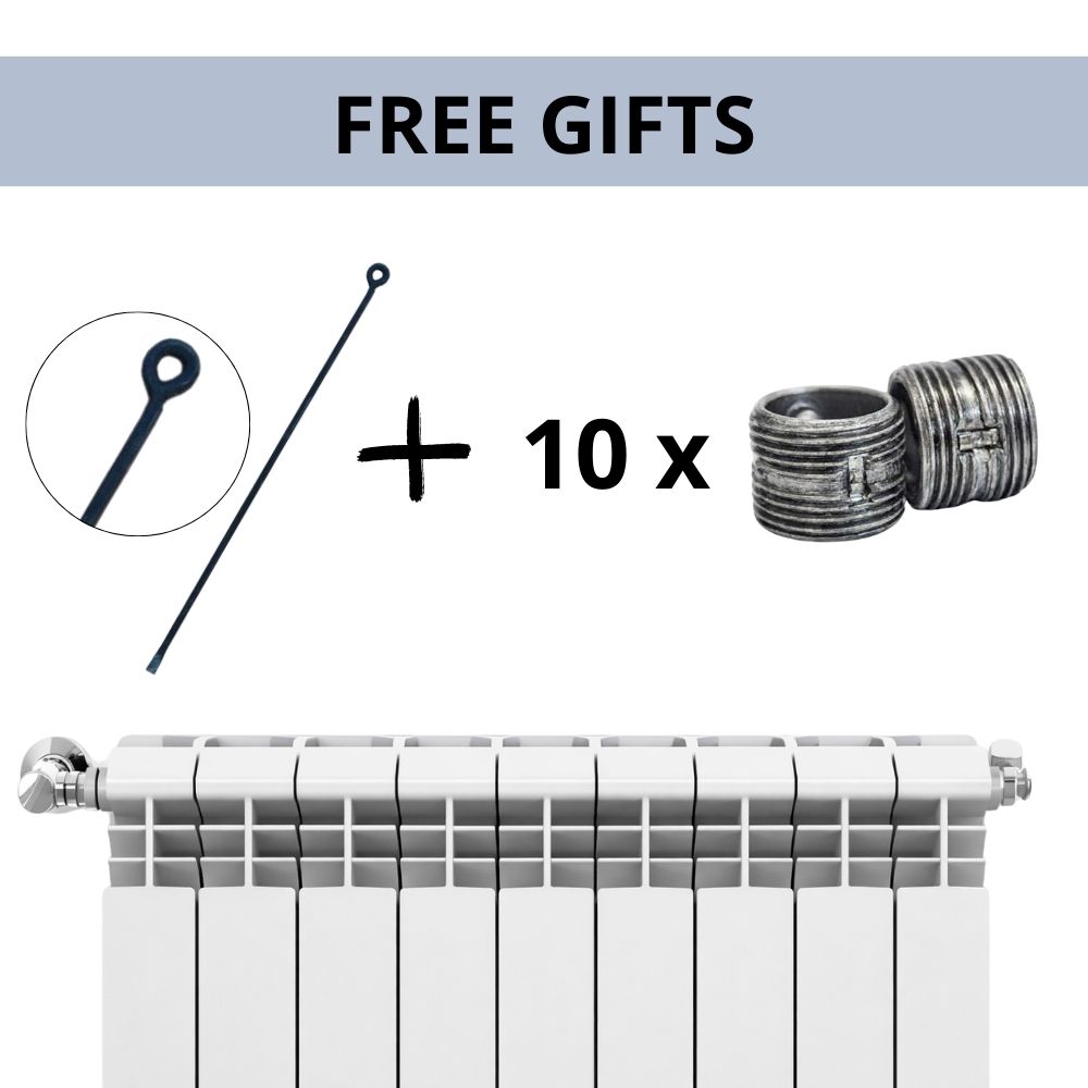 Alumiiniumradiaatorite komplekt Helyos Evo H500, 8 tk x 10 sektsiooni sektsiooni kohta | Alumiinium radiaatorid | Radiaatorid |
