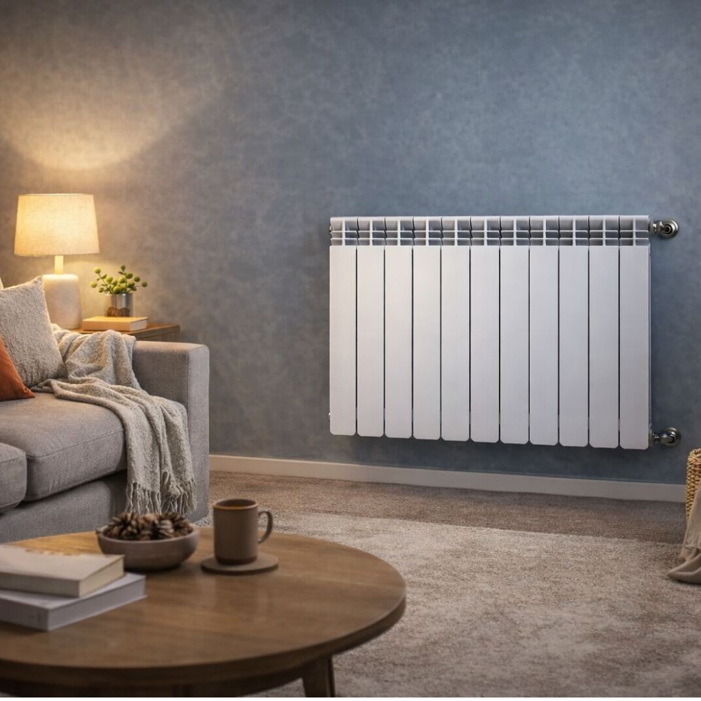 Alumiiniumradiaatorite komplekt Helyos Evo H500, 8 tk x 10 sektsiooni sektsiooni kohta | Alumiinium radiaatorid | Radiaatorid |