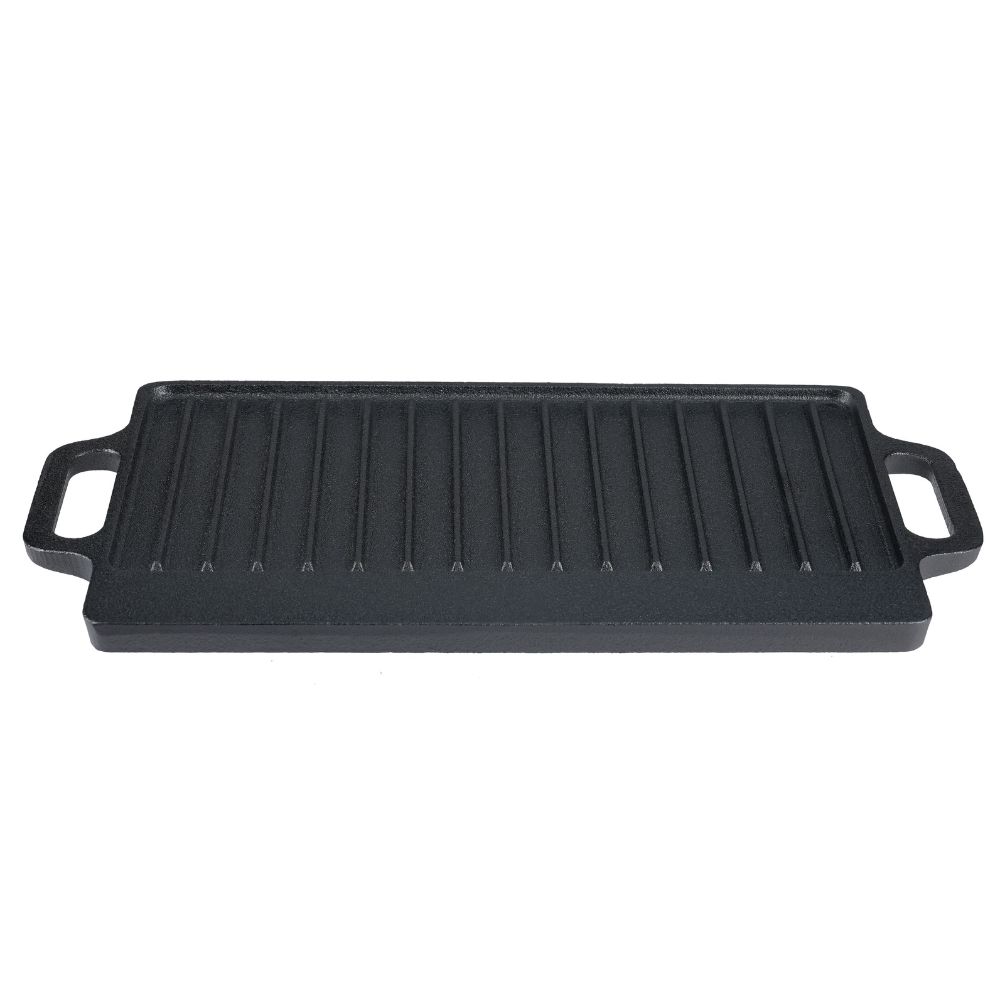 Kahepoolne malm grillplaat, 33x20 cm | Malmplaat |  |