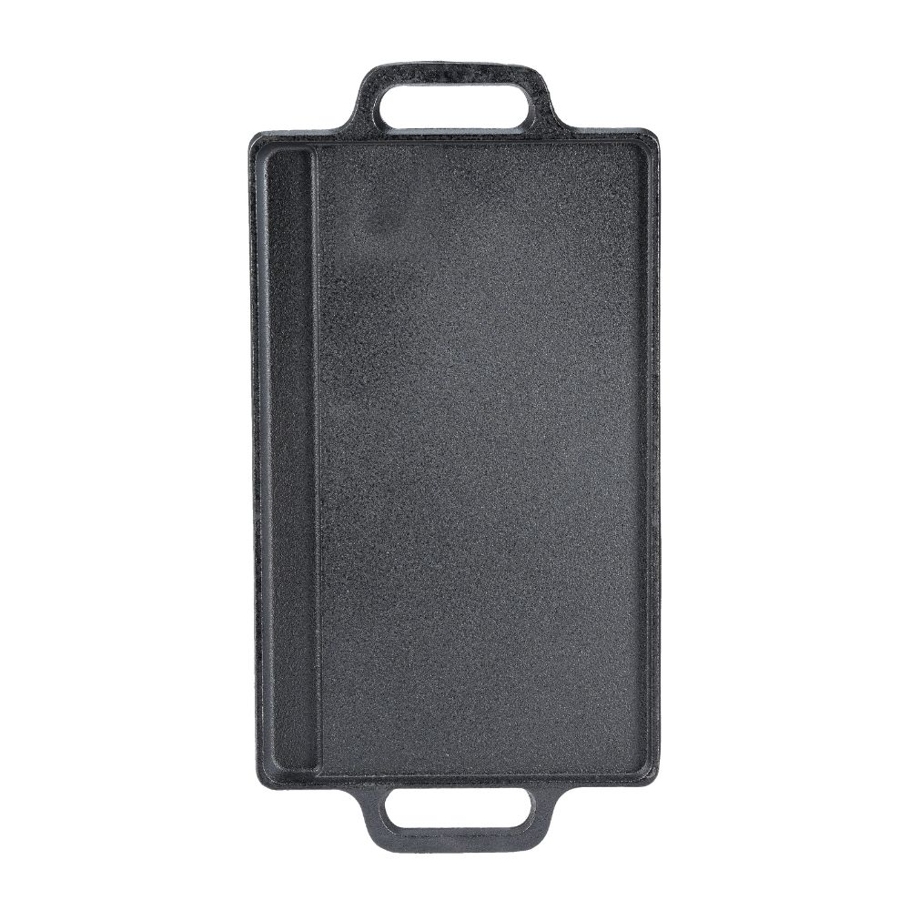 Kahepoolne malm grillplaat, 33x20 cm | Malmplaat |  |