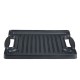 Kahepoolne malm grillplaat, 36x25 cm | Malmplaat |  |