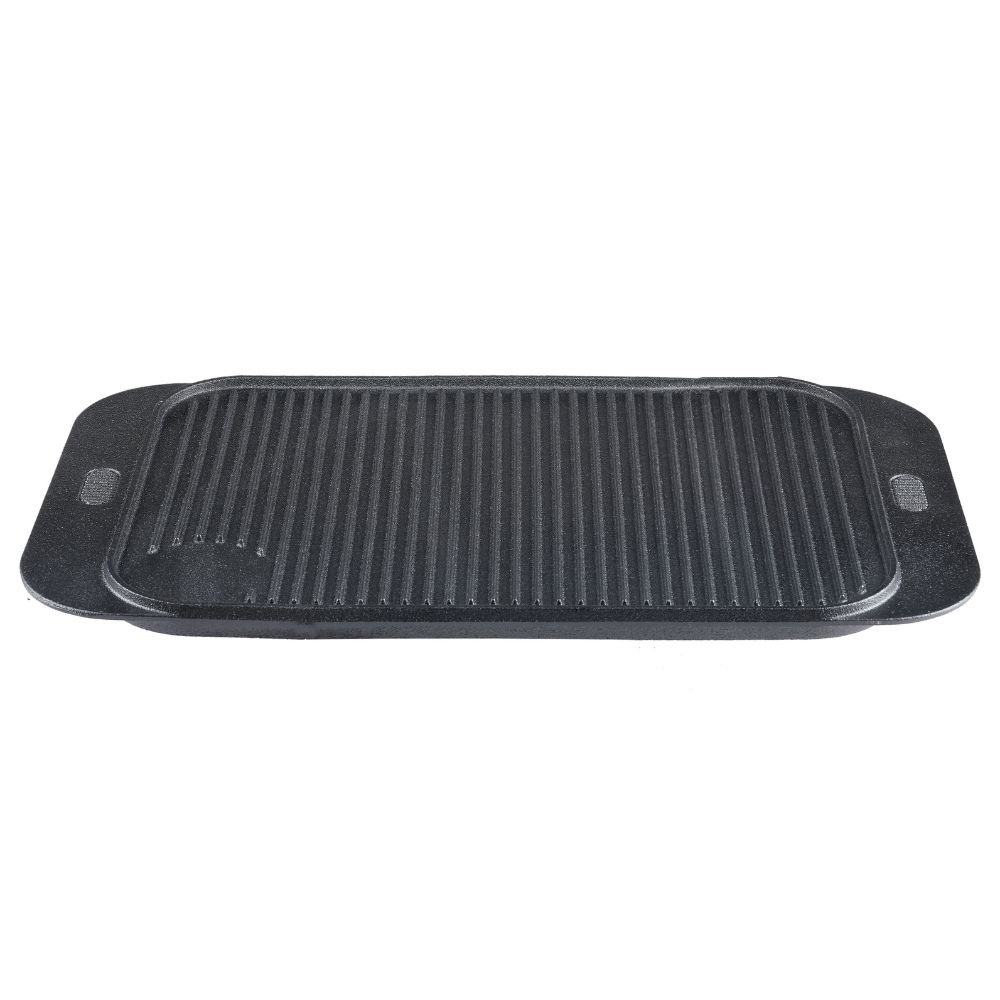 Kahepoolne malm grillplaat, 48x26 cm | Malmplaat |  |