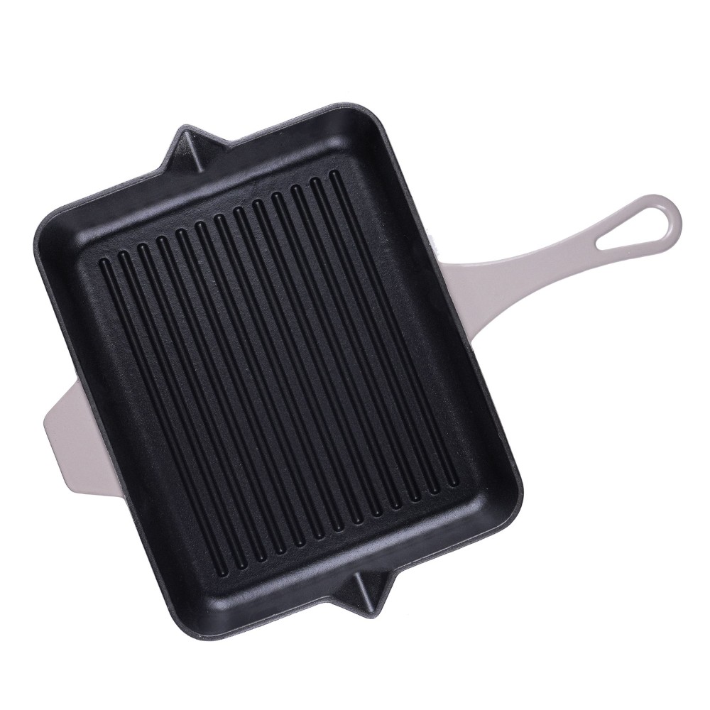 Emailitud malmist grillpann Hosse, Ivory, 26x32cm | Malmist grillpann | Malmpann |