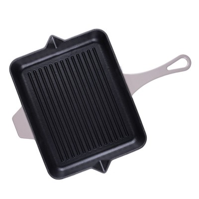 Emailitud malmist grillpann Hosse, Ivory, 26x32cm - Malmist grillpann