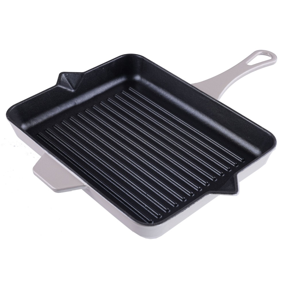 Emailitud malmist grillpann Hosse, Ivory, 26x32cm | Malmist grillpann | Malmpann |