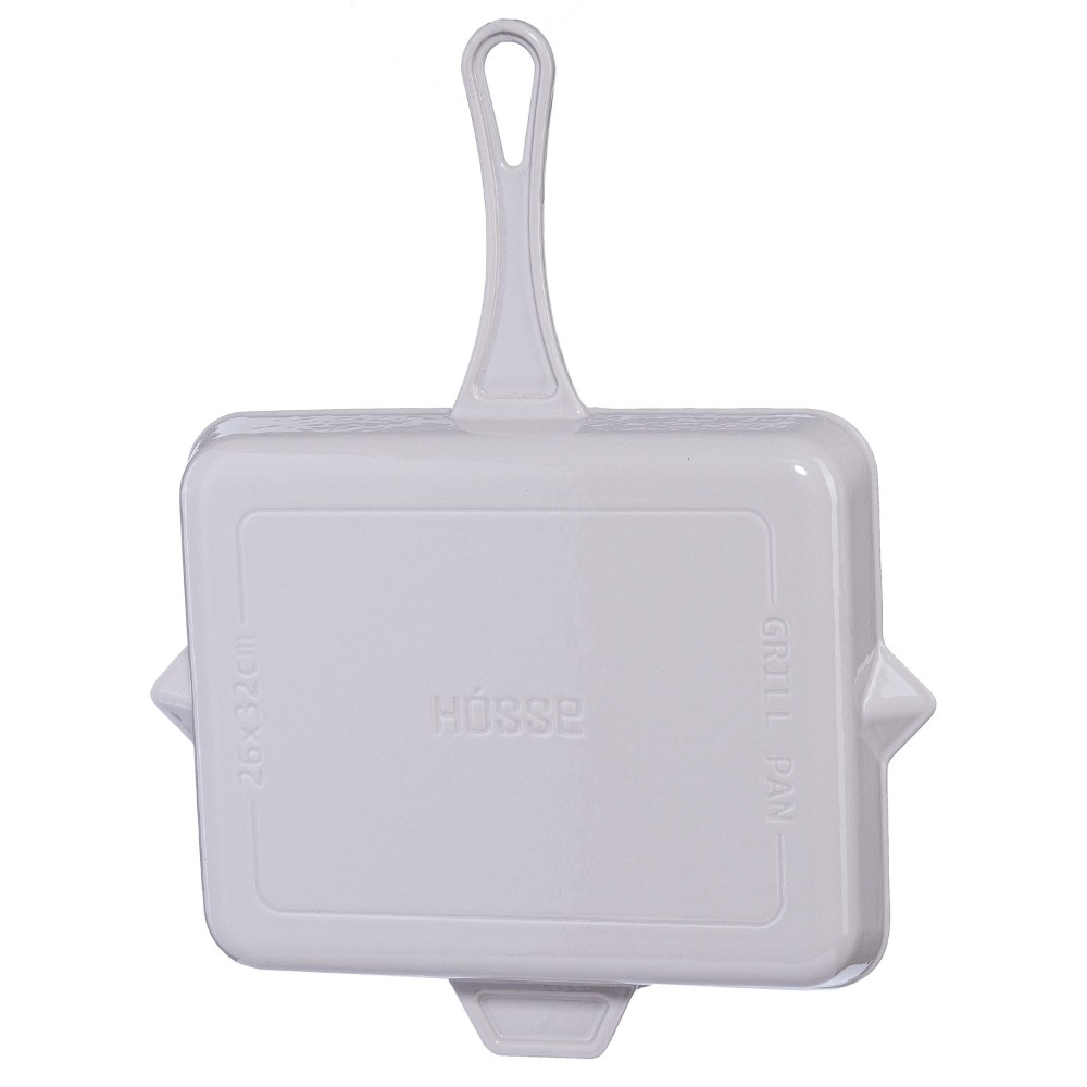 Emailitud malmist grillpann Hosse, Ivory, 26x32cm | Malmist grillpann | Malmpann |