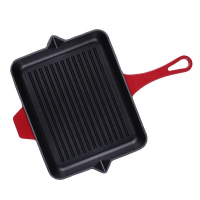 Emailitud malmist grillpann Hosse, Rubin, 26x32cm - Malmist grillpann
