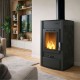 Veesärgiga kamin Velmora Fire ATS HYDRO must, 25kW | Veesärgiga kaminad | Kaminpliidid / Puupliidid |