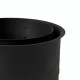 Kahekordne suitsutoru rosett MK NERO, Teras, Must, 115mm, Ø150 | Kamina suitsutoru | Korstnad |