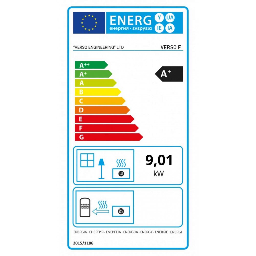 Kaminpliit ja ahi Verso F, 9 kW | Õhuga kaminpliidid | Kaminpliidid |