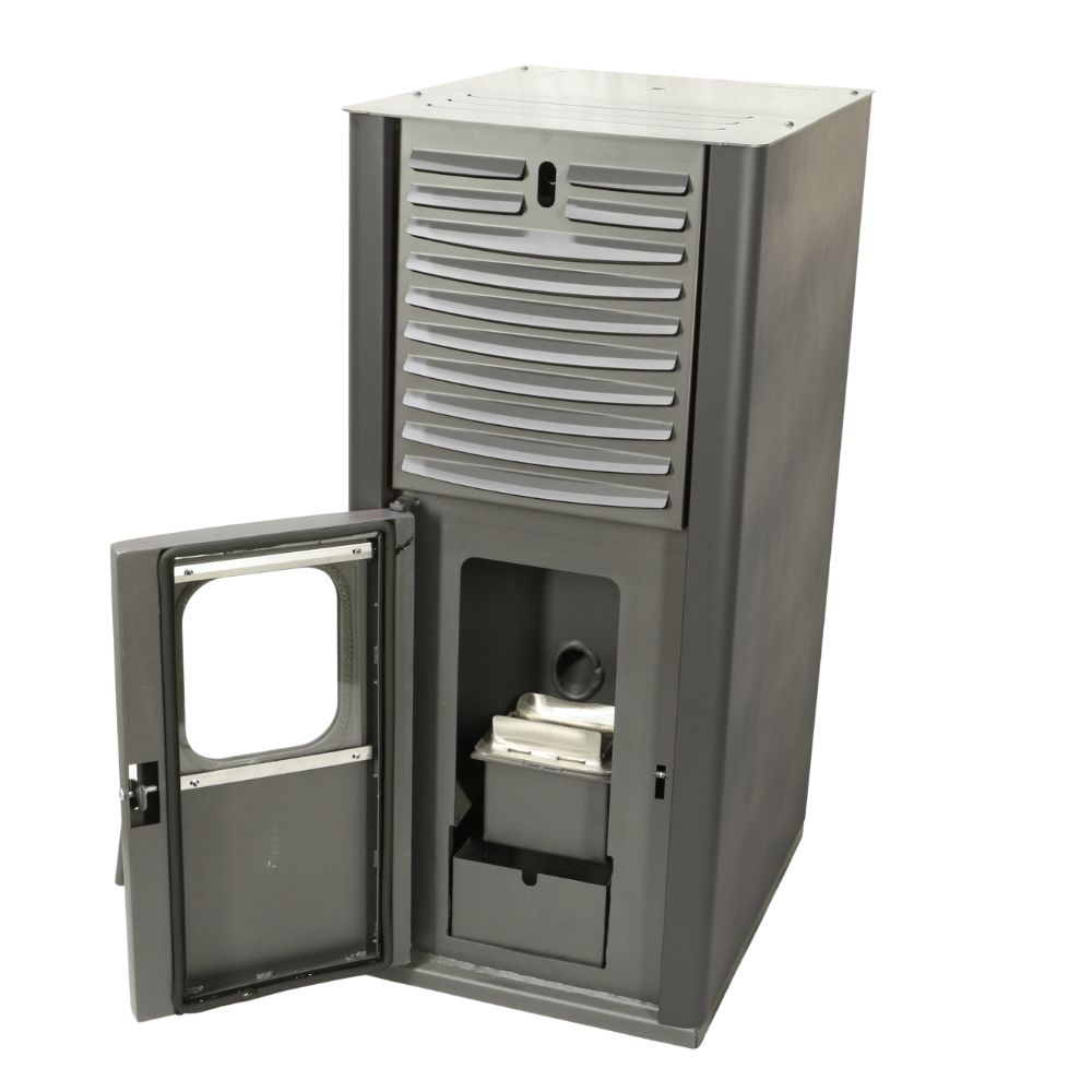 Pelletikamin veesärgiga Mytherm IOLI TSA 18 hall, ventilaatoriga, 18kW | Pelletikaminad veesärgiga | Pelletikaminad |