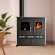 Puuküttega pliit Prometey Perfect Eco Lux vasaku lõõriga, elevandiluu, 7.5kW | Puuküttega pliidid |  |